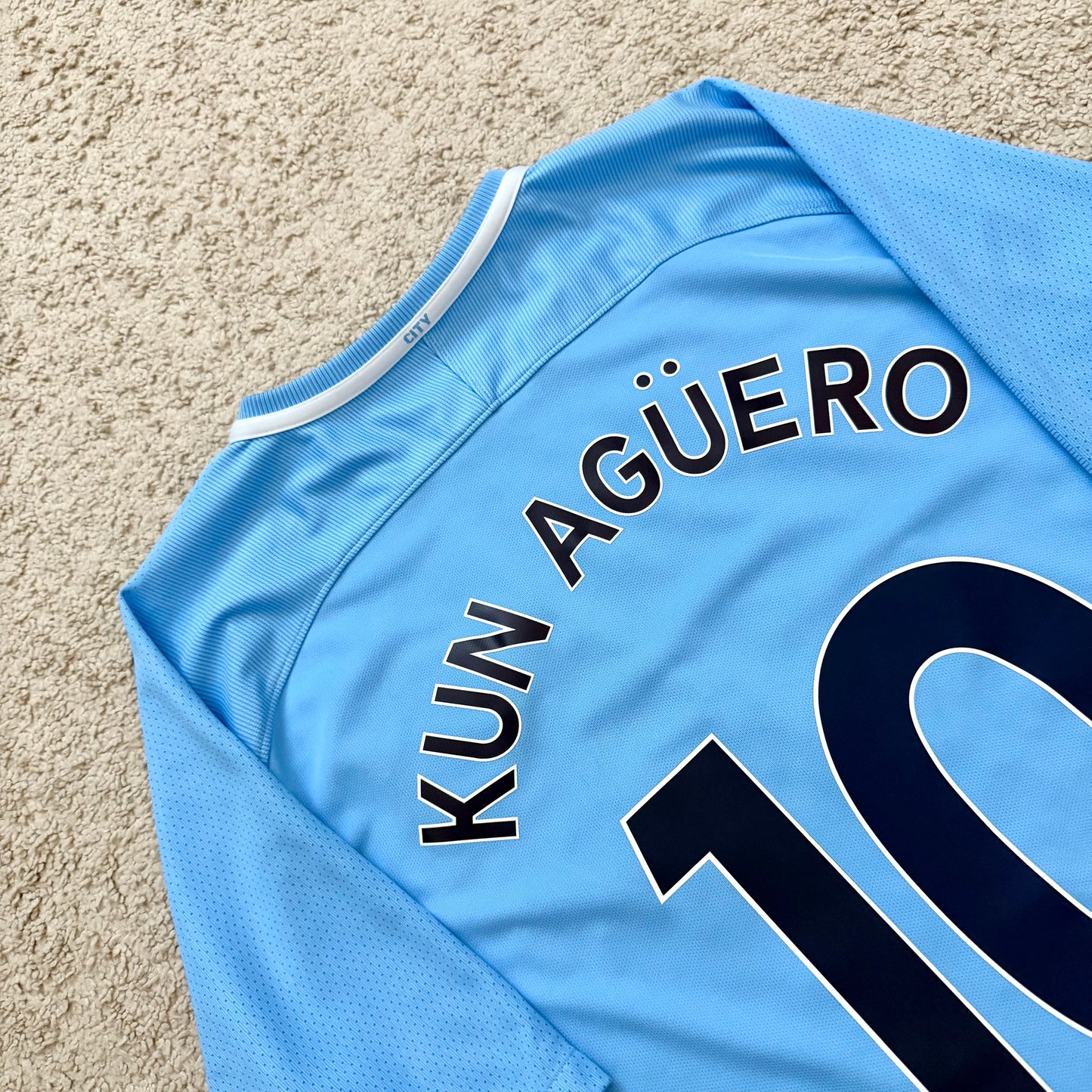 Manchester City 2017/18 home x Sergio Kun Agüero #10 (XL)