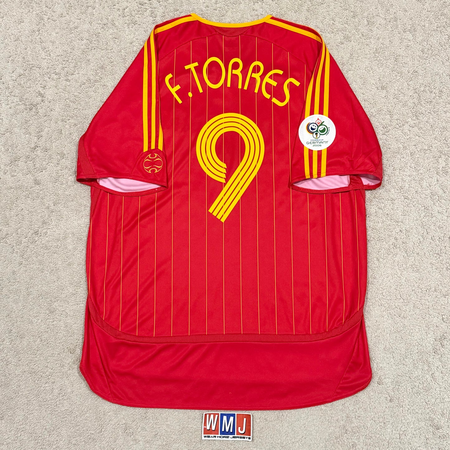 Spain 2006 World Cup home x Fernando 'El Niño' Torres #9 (XL)