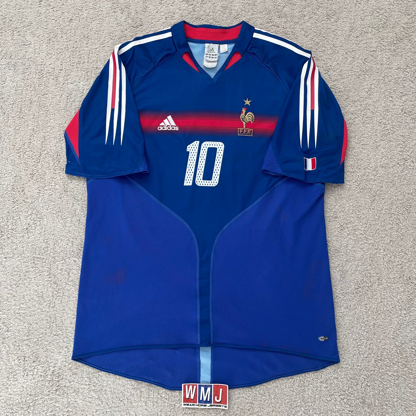 France 2004 EURO home x Zinedine Zidane #10 (XL)