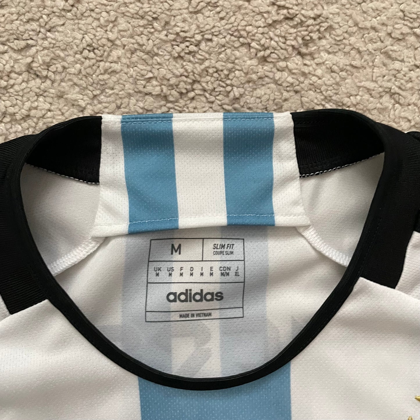 Argentina 2022 World Cup Champions 3 STARS home x Messi #10 (M)