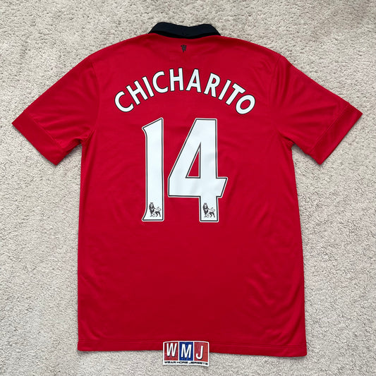 Manchester United 2013/14 home x Chicharito Hernandez #14 (M)