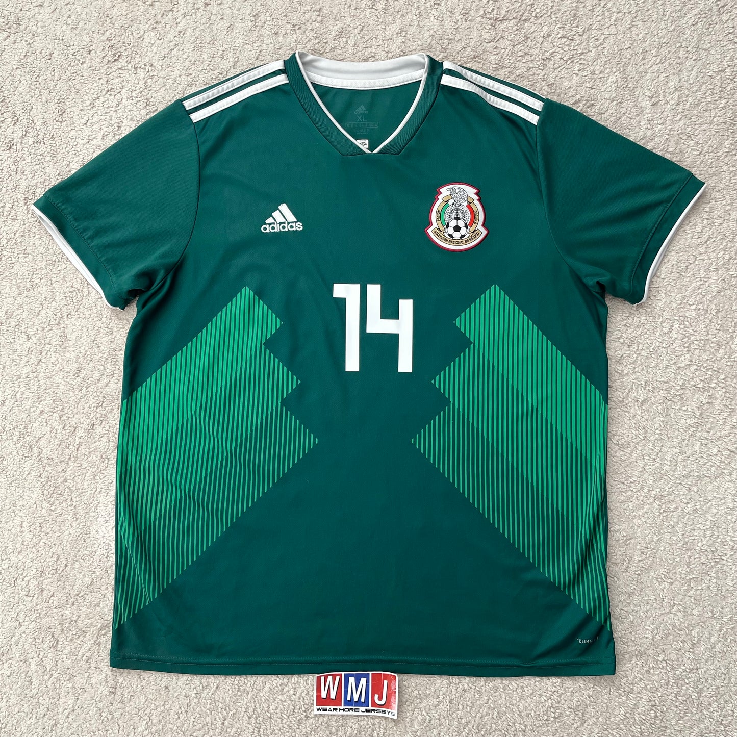 Mexico 2018 World Cup home x Chicharito Hernandez #14 (XL)