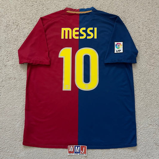 Barcelona 2008/09 home x Messi #10 (XL) *small hole on the front
