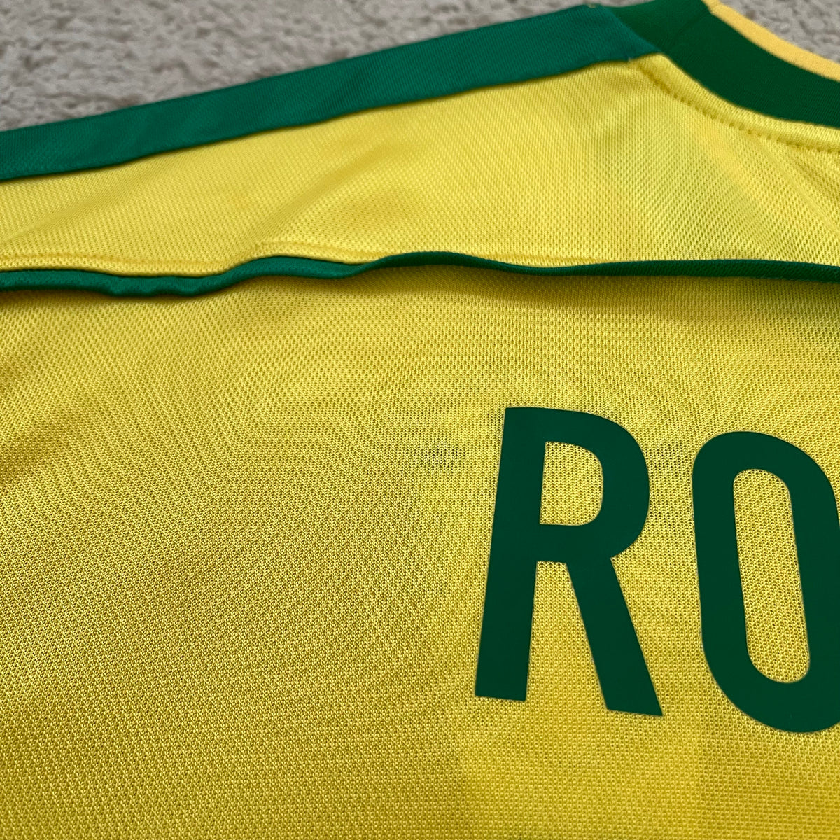 Brazil 1998 World Cup home x Ronaldo Nazario #9 (XL)
