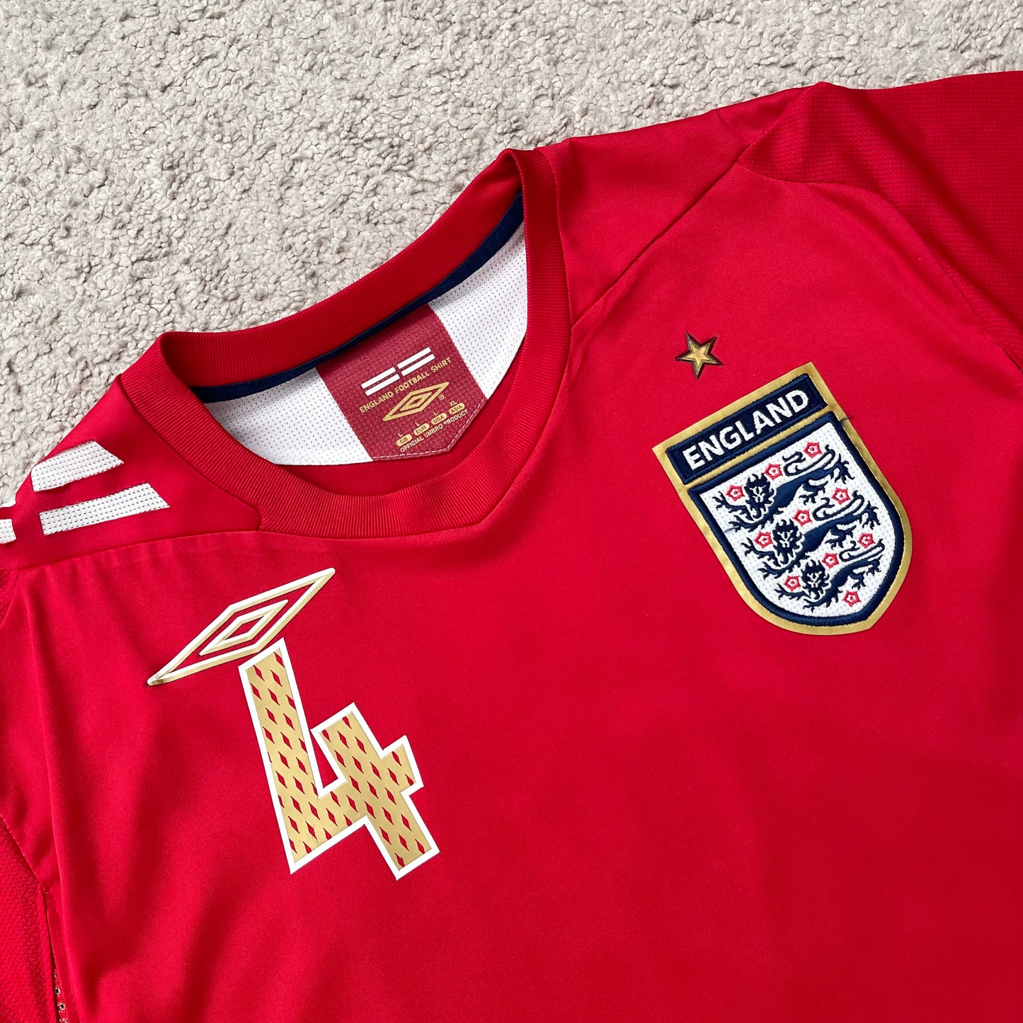 England 2006 World Cup away x Steven Gerrard #4 (L)