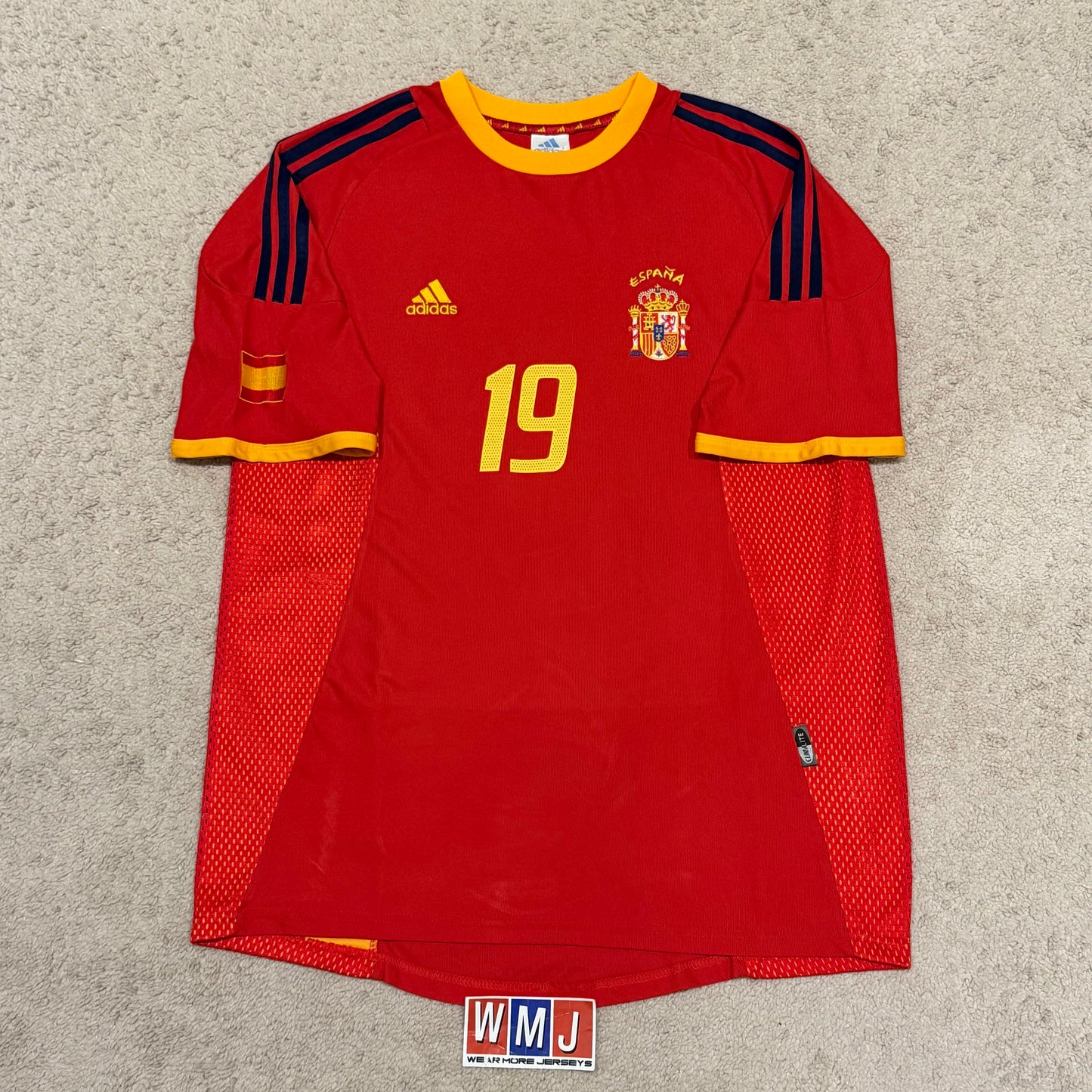 Spain 2002 World Cup home x Xavi #19 (XL)