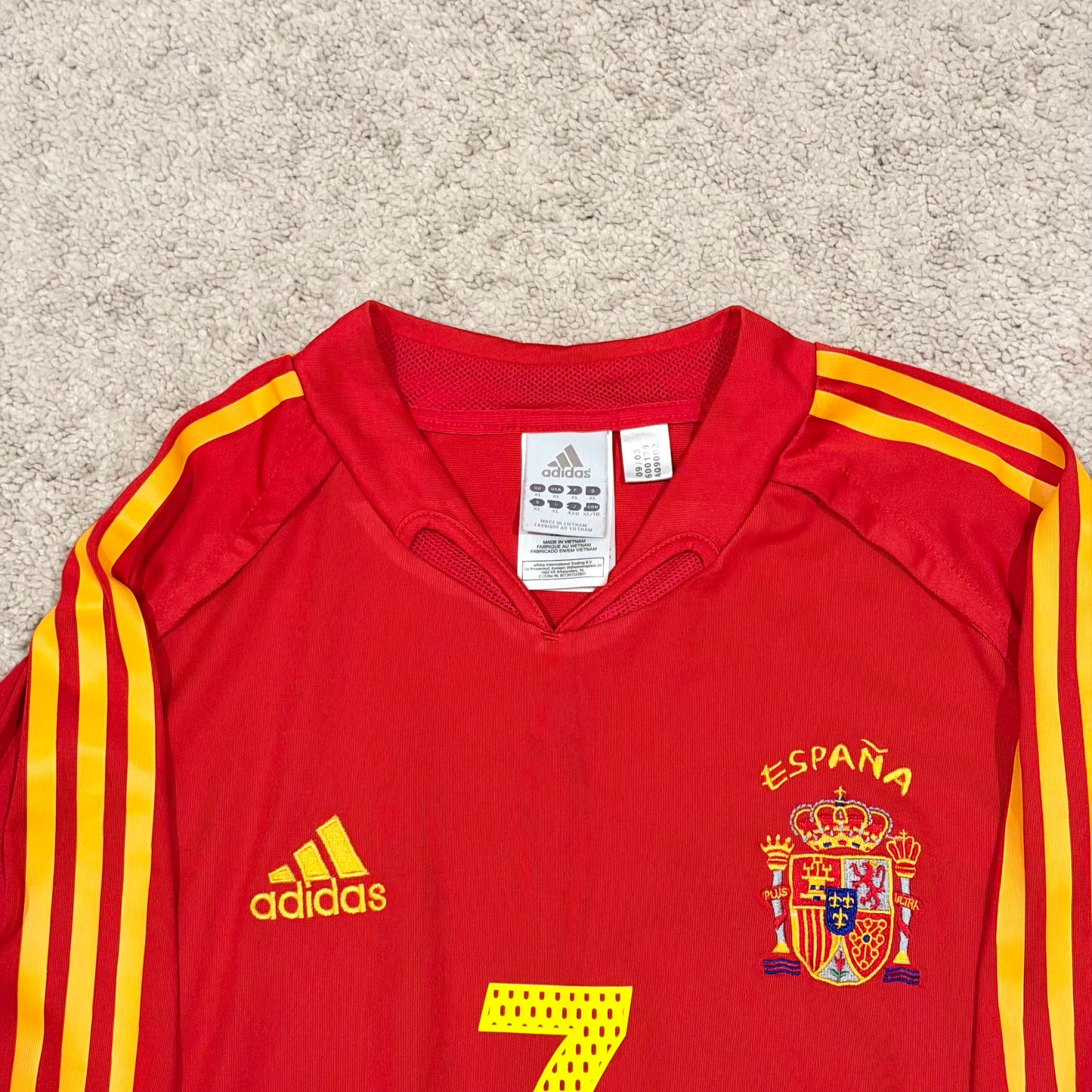 Spain 2004 EURO home x Raul Gonzalez Blanco #7 (XL)