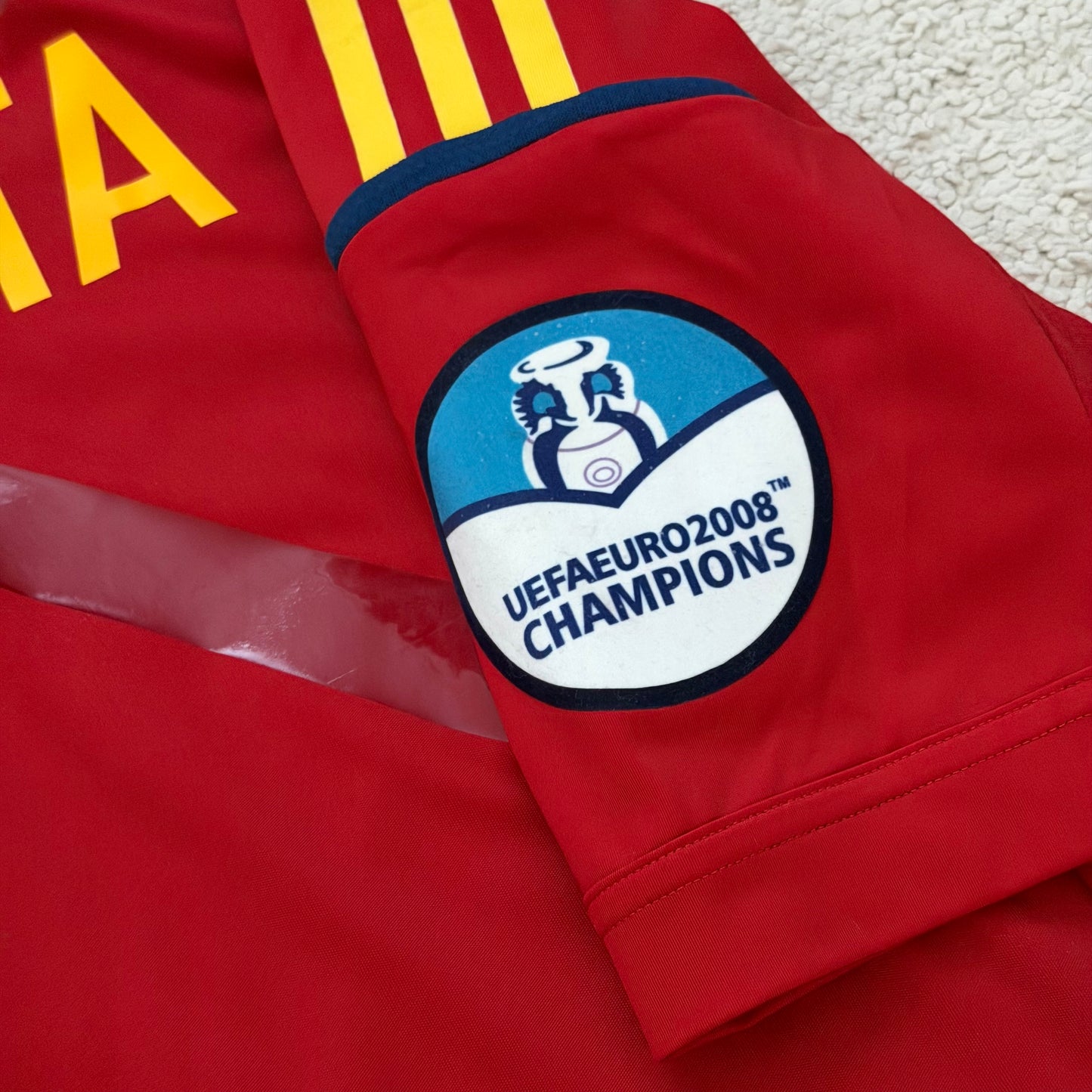 Spain 2012 EURO home PLAYER VERSION x Andres Iniesta #6 (XL)