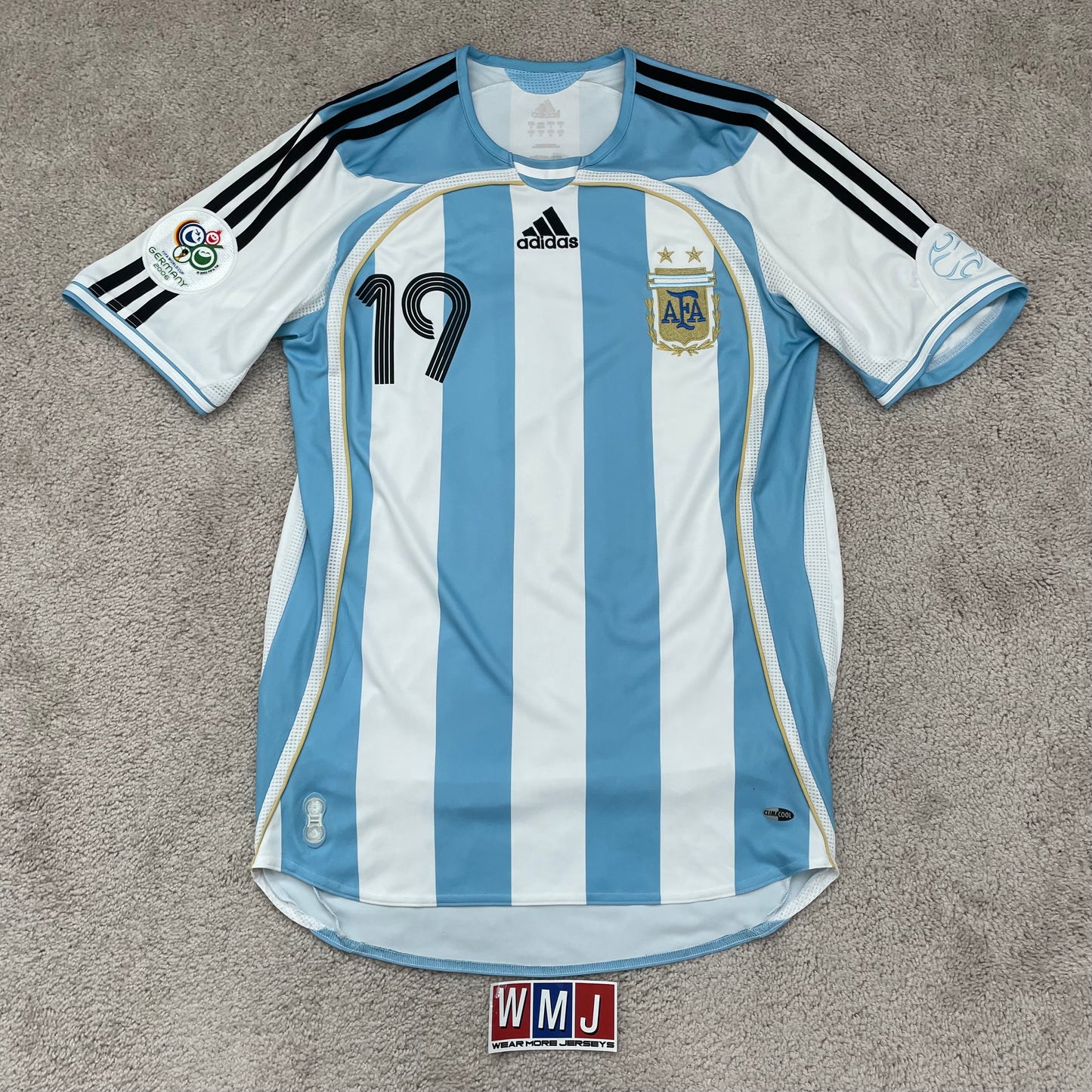 Argentina 2006 World Cup home x Messi #19 (M)