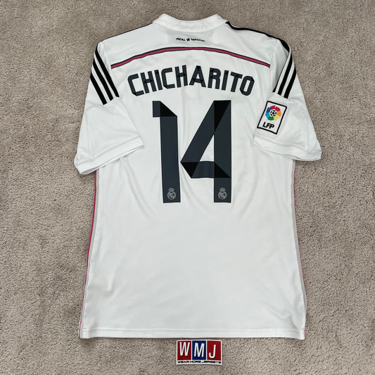 Real Madrid 2014/15 home x Chicharito Hernandez #14 (M)