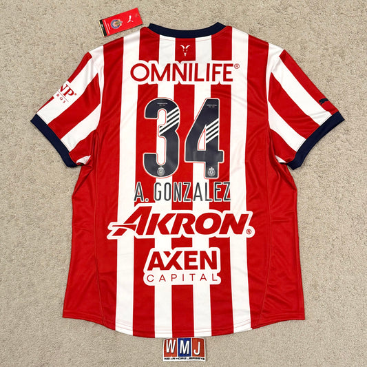 Chivas 2024/25 home x Armando 'Hormiga' González #34 (L) *BRAND NEW WITH TAGS