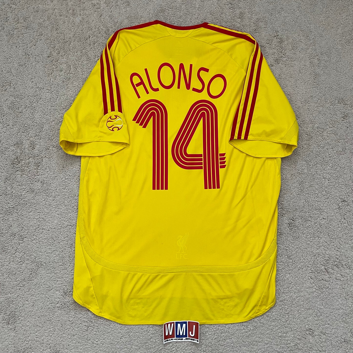 Liverpool 2006/07 away x Xabi Alonso #14 (L)