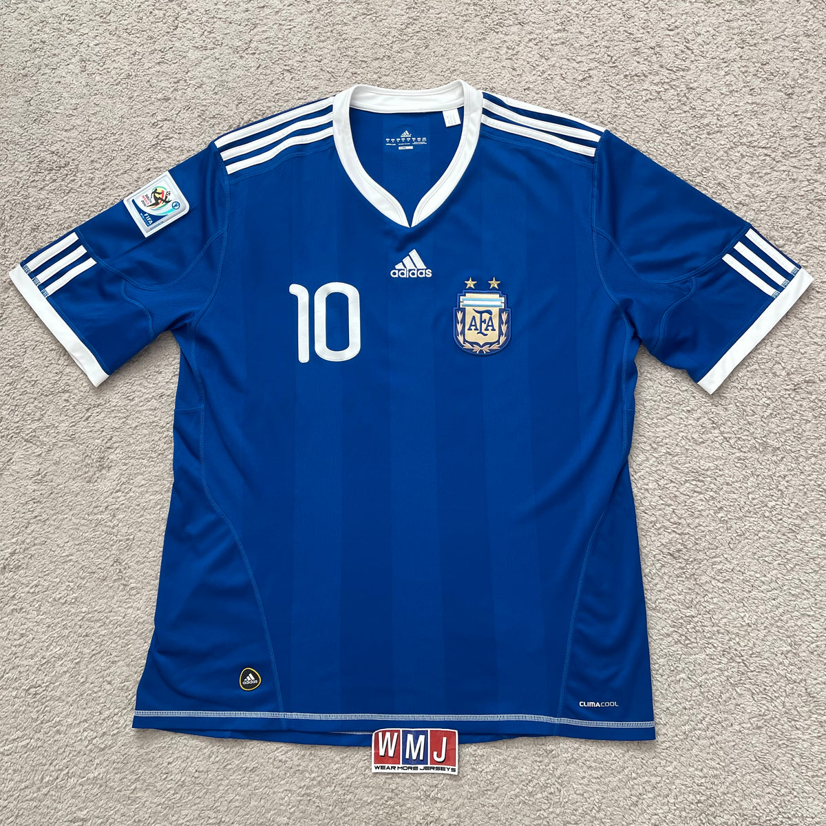 Argentina 2010 World Cup away x Messi #10 (XL)