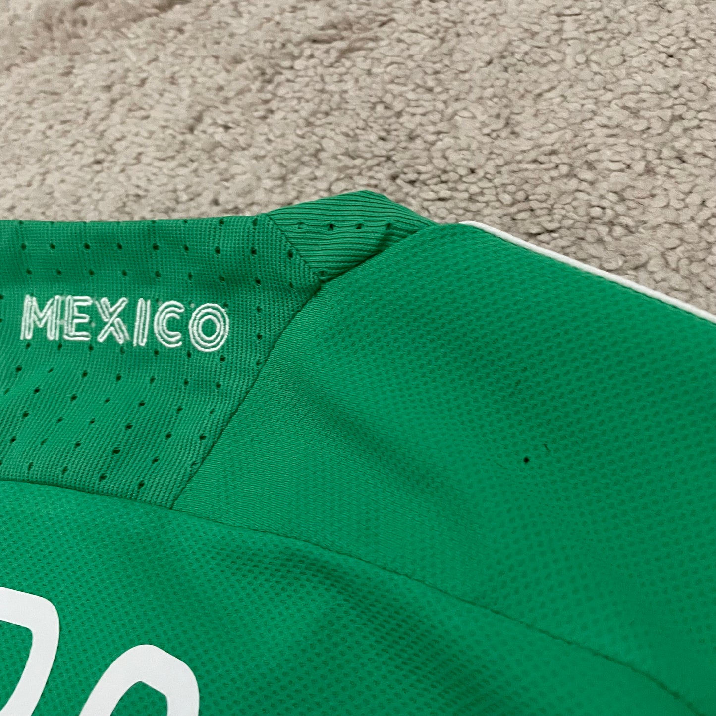 Mexico 2008/09 home 3/4 SLEEVES x Rafa Marquez #4 (XL) *has some holes and stains*