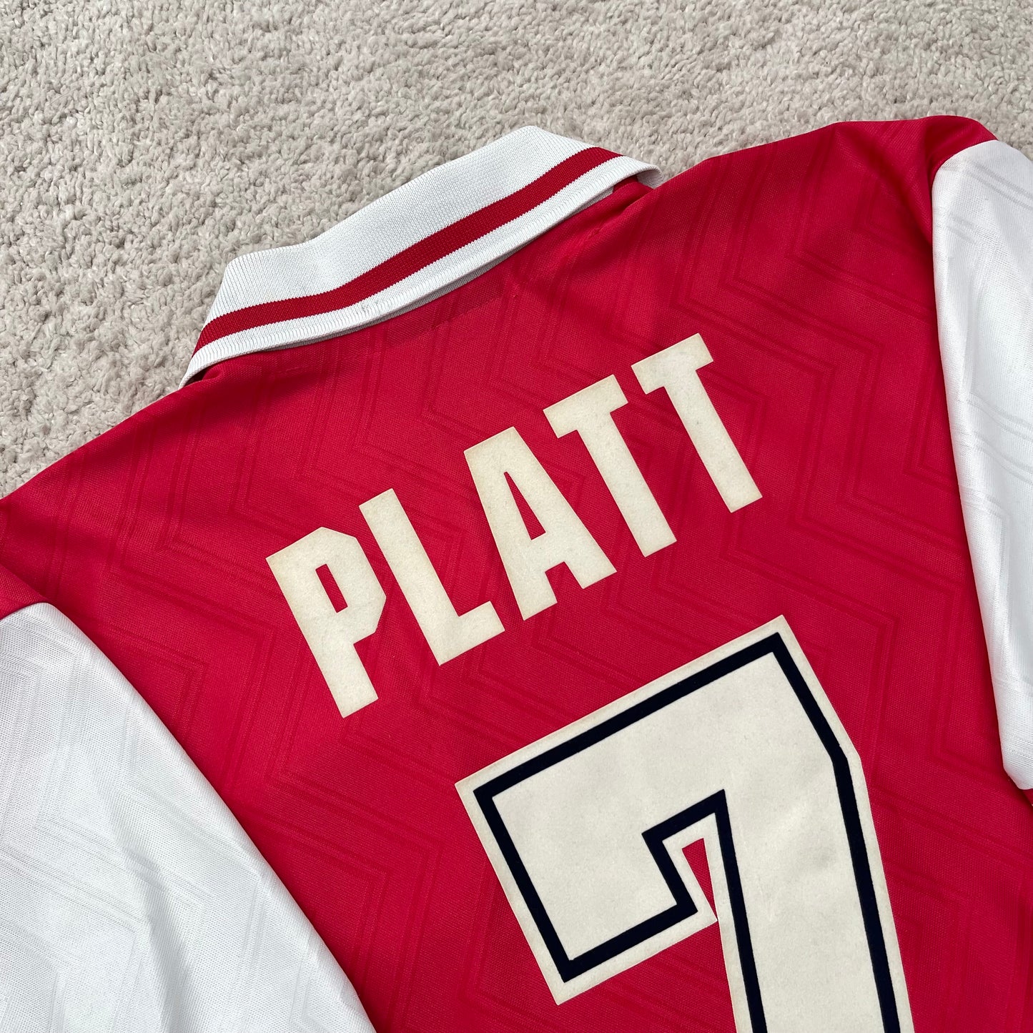 Arsenal 1996/98 home x David Platt #7 (M)