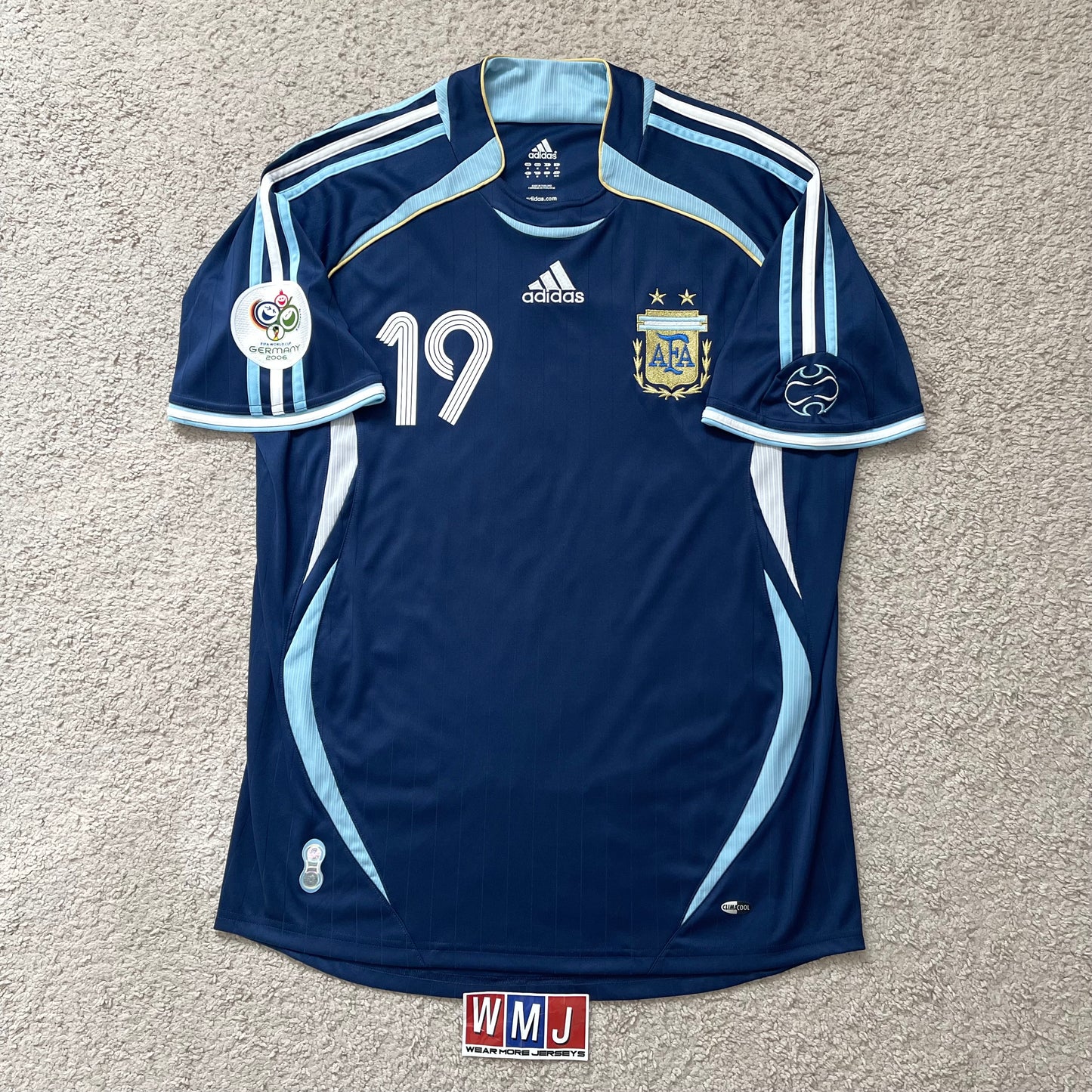 Argentina 2006 World Cup away x Messi #19 (M)