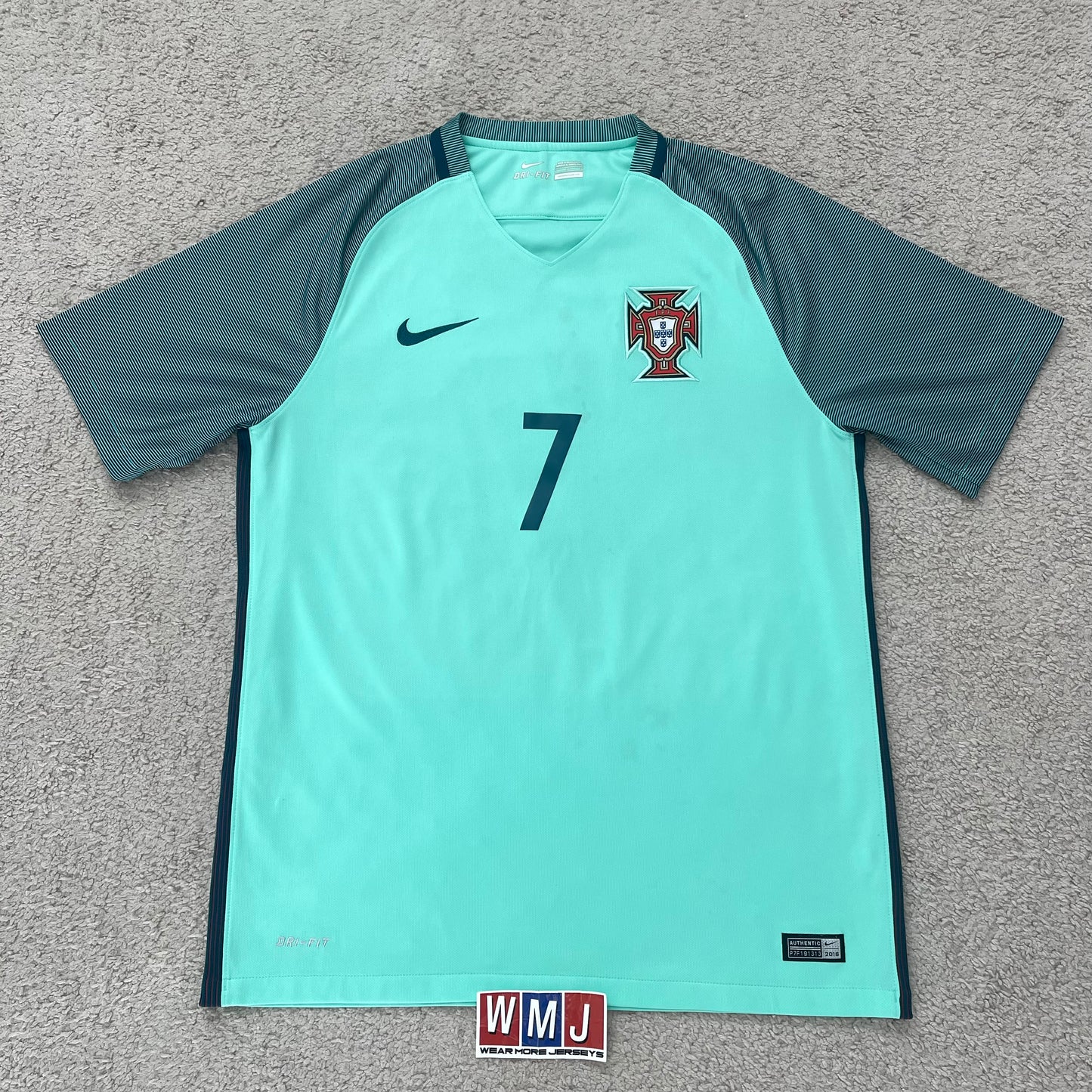 Portugal 2016 EURO away x Cristiano Ronaldo #7 (L)