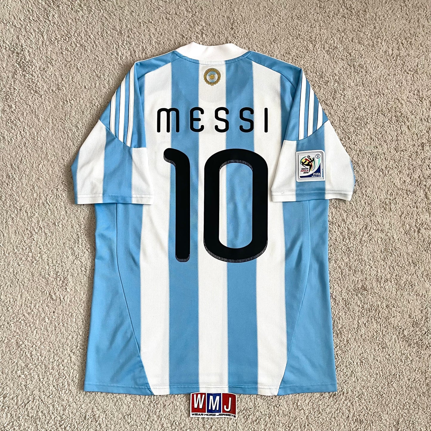 Argentina 2010 World Cup home x Messi #10 (M)