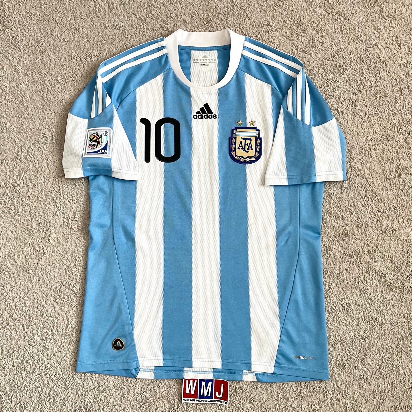 Argentina 2010 World Cup home x Messi #10 (M)
