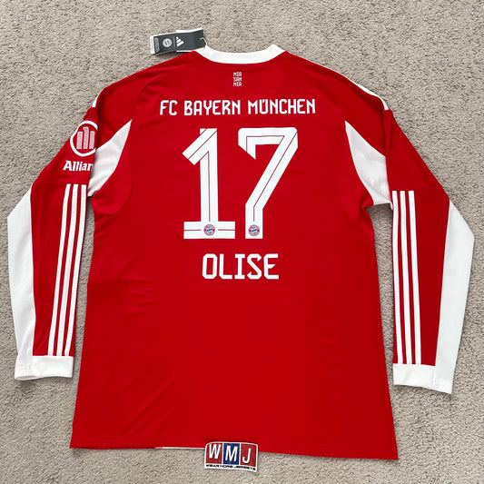 Bayern Munich 2025/26 home LONG SLEEVES x Michael Olise #17 (XL) *BRAND NEW WITH TAGS
