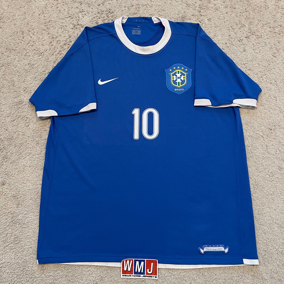Brazil 2006 World Cup away x Ronaldinho #10 (XL)