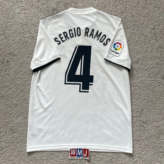 Real Madrid 2018/19 home x Sergio Ramos #4 (M)