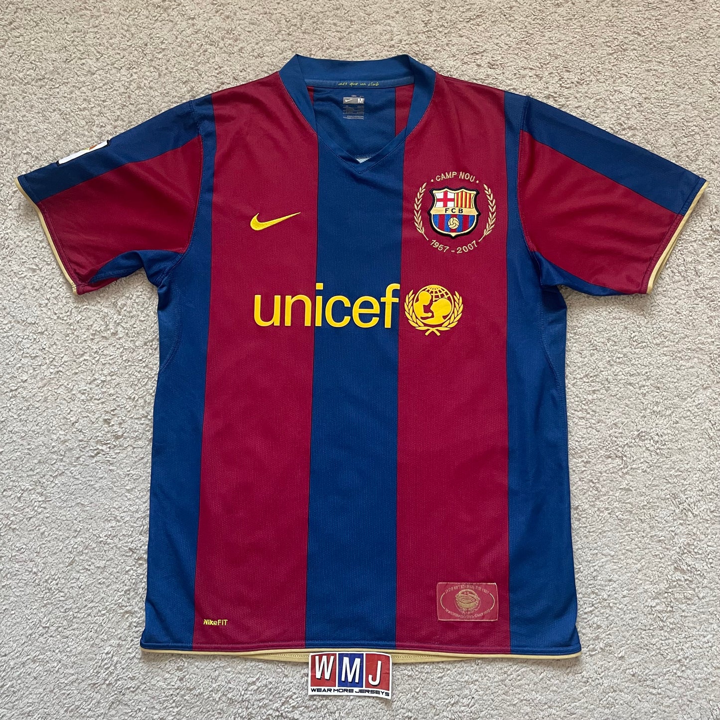 Barcelona 2007/08 home x Messi #19 (M)