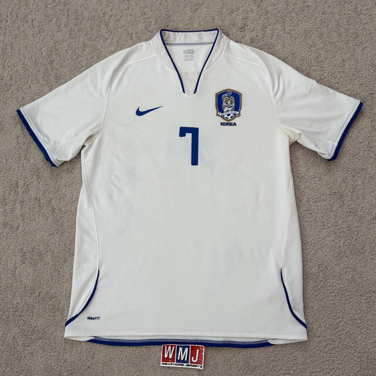 South Korea 2008/2009/2010 away PLAYER VERSION x Ji Sung Park #7 (L)