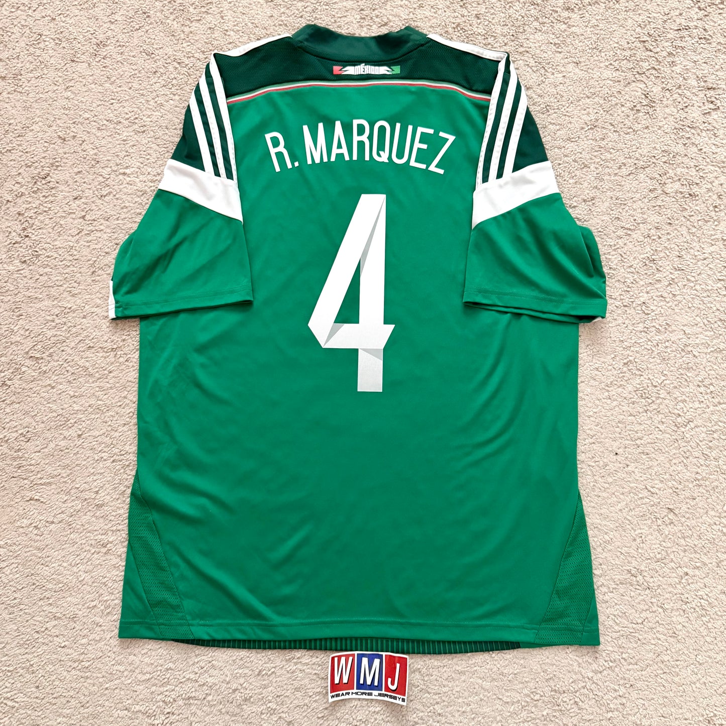Mexico 2014 World Cup home x Rafa Marquez #4 (L) *has tiny holes on left sleeve