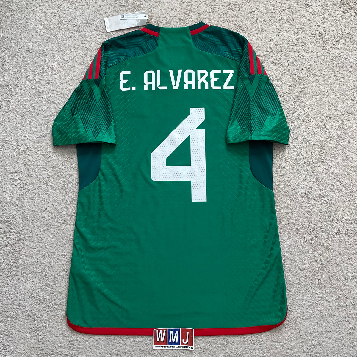 Mexico 2022 World Cup home PLAYER VERSION x Edson Alvarez #4 (L)