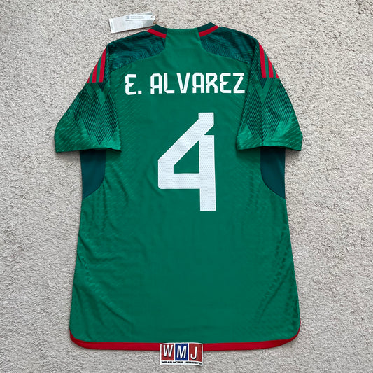 Mexico 2022 World Cup home PLAYER VERSION x Edson Alvarez #4 (L)