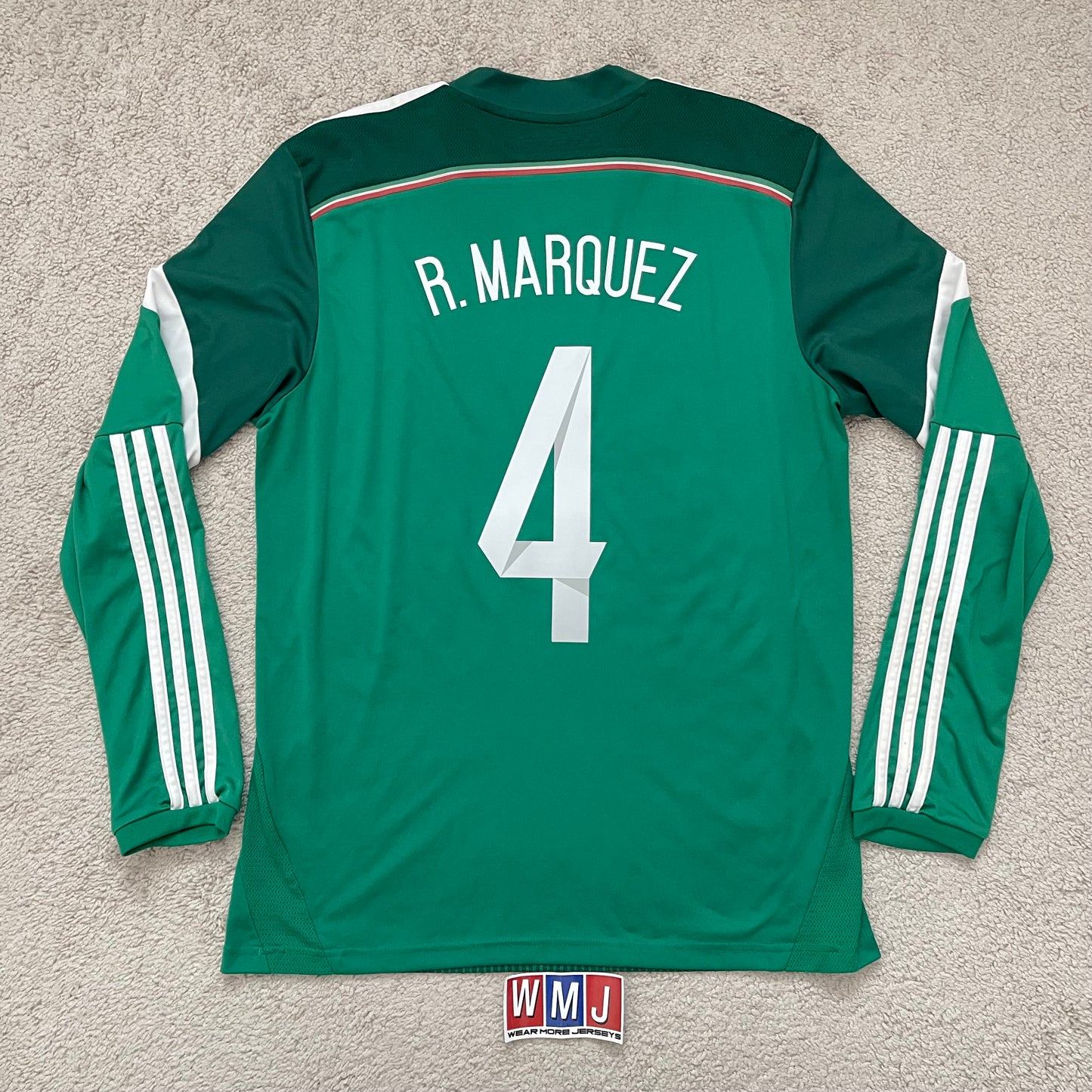 Mexico 2014 World Cup home LONG SLEEVES x Rafa Marquez #4 (M)