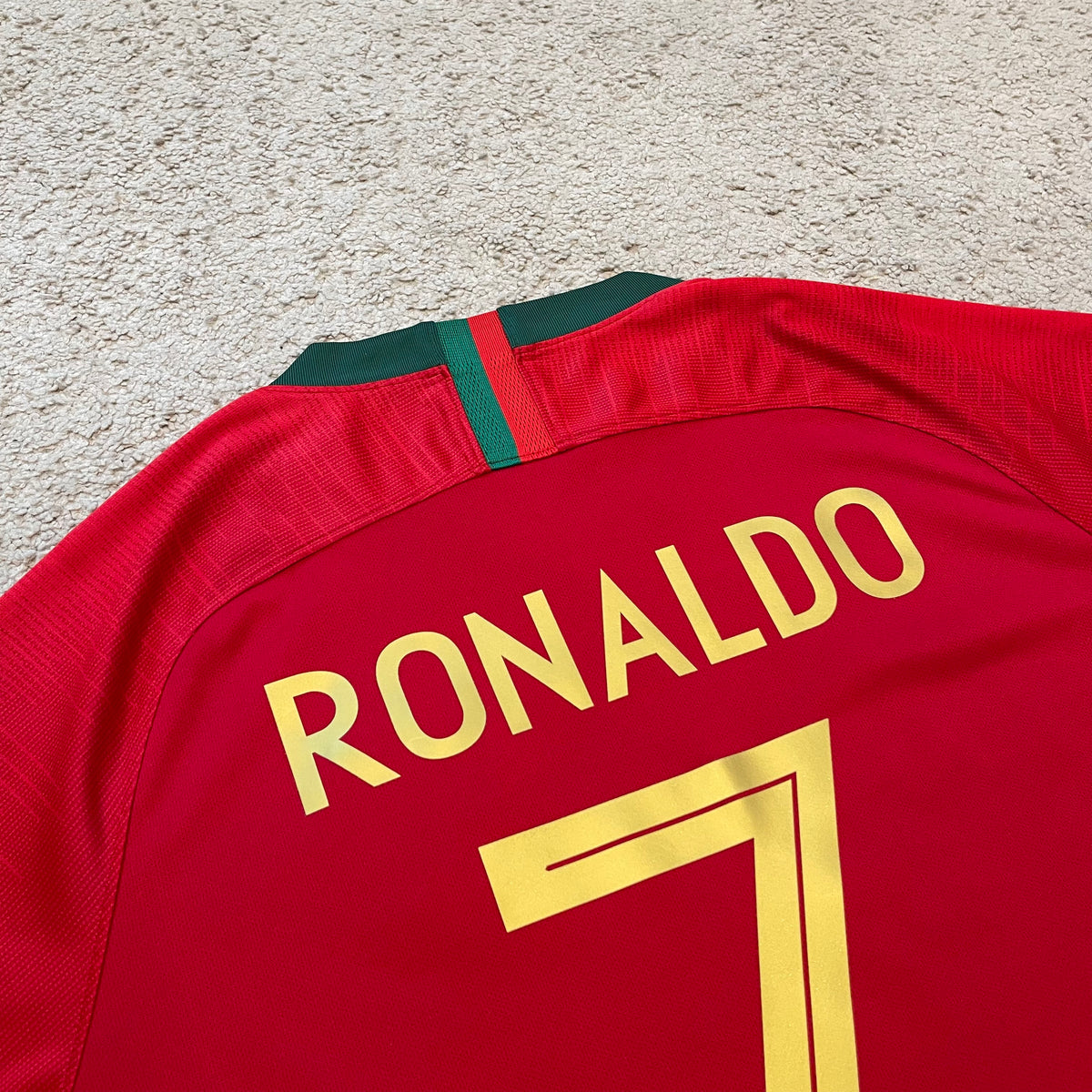 Portugal 2018 World Cup home x Cristiano Ronaldo #7 (L)