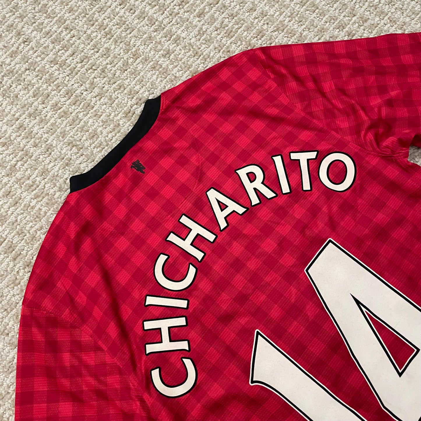 Manchester United 2012/13 home x Chicharito Hernandez #14 (S)