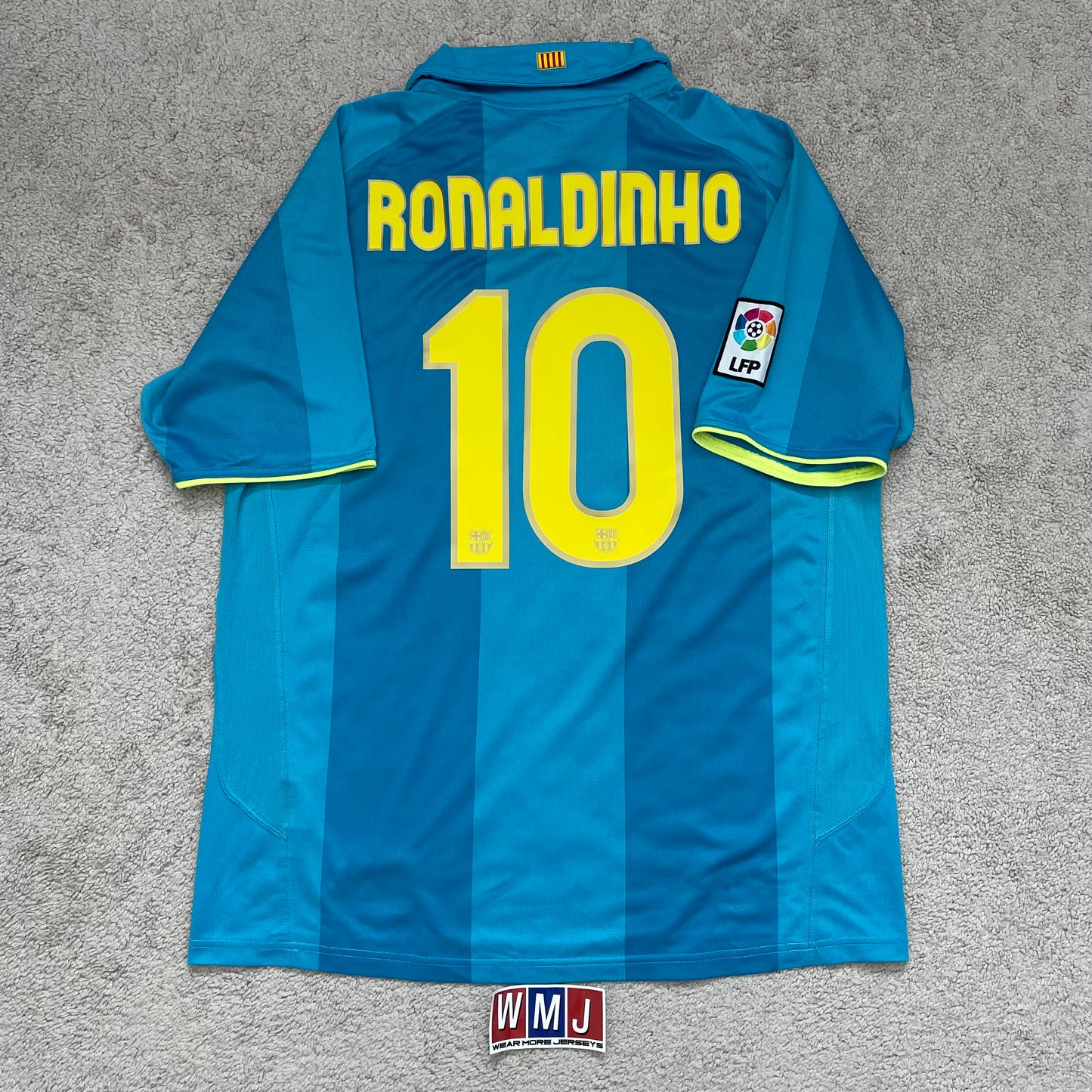 Barcelona 2007/08 away x Ronaldinho #10 (L)