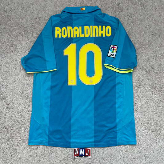 Barcelona 2007/08 away x Ronaldinho #10 (L)
