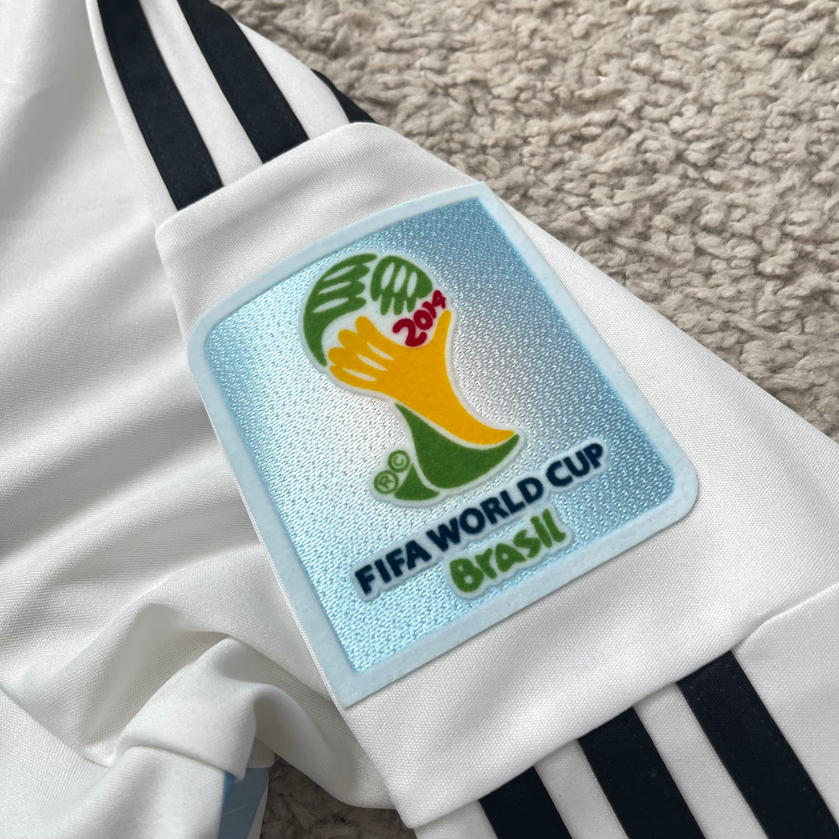 Argentina 2014 World Cup home LONG SLEEVES x Messi #10 (XL)