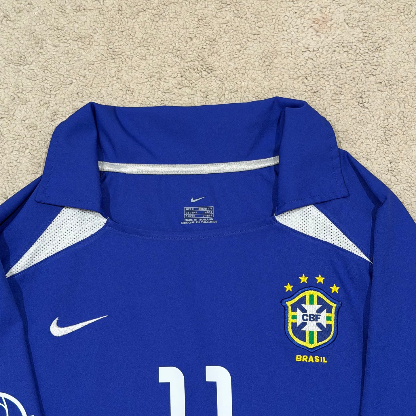 Brazil 2002 World Cup away x Ronaldinho #11 (M)