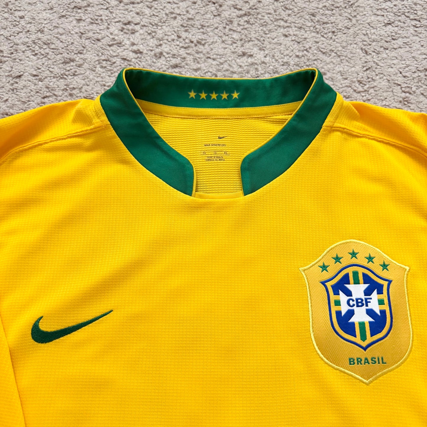 Brazil 2006 World Cup home x Ronaldo Nazario #9 (XL)