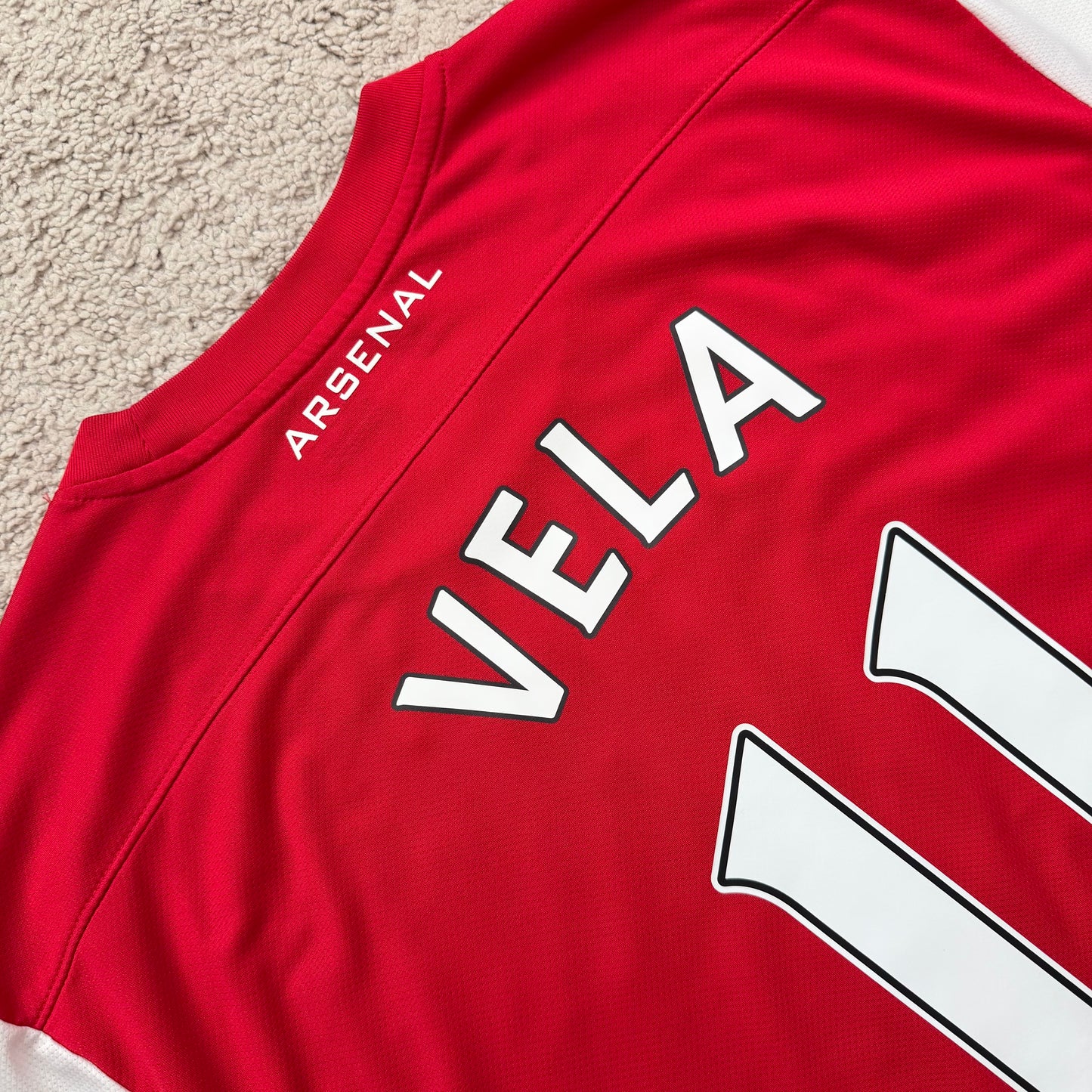 Arsenal 2011/12 home 125th ANNIVERSARY x Carlos Vela #11 (XL)