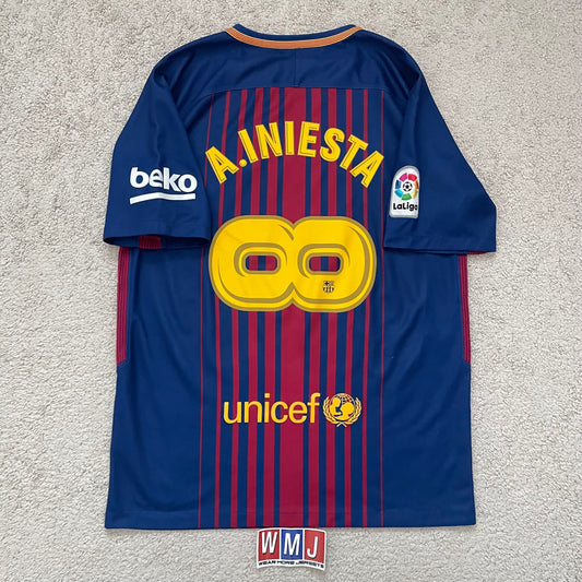 Barcelona 2017/18 home x Andres Iniesta INFINITO SPECIAL EDITION (M)