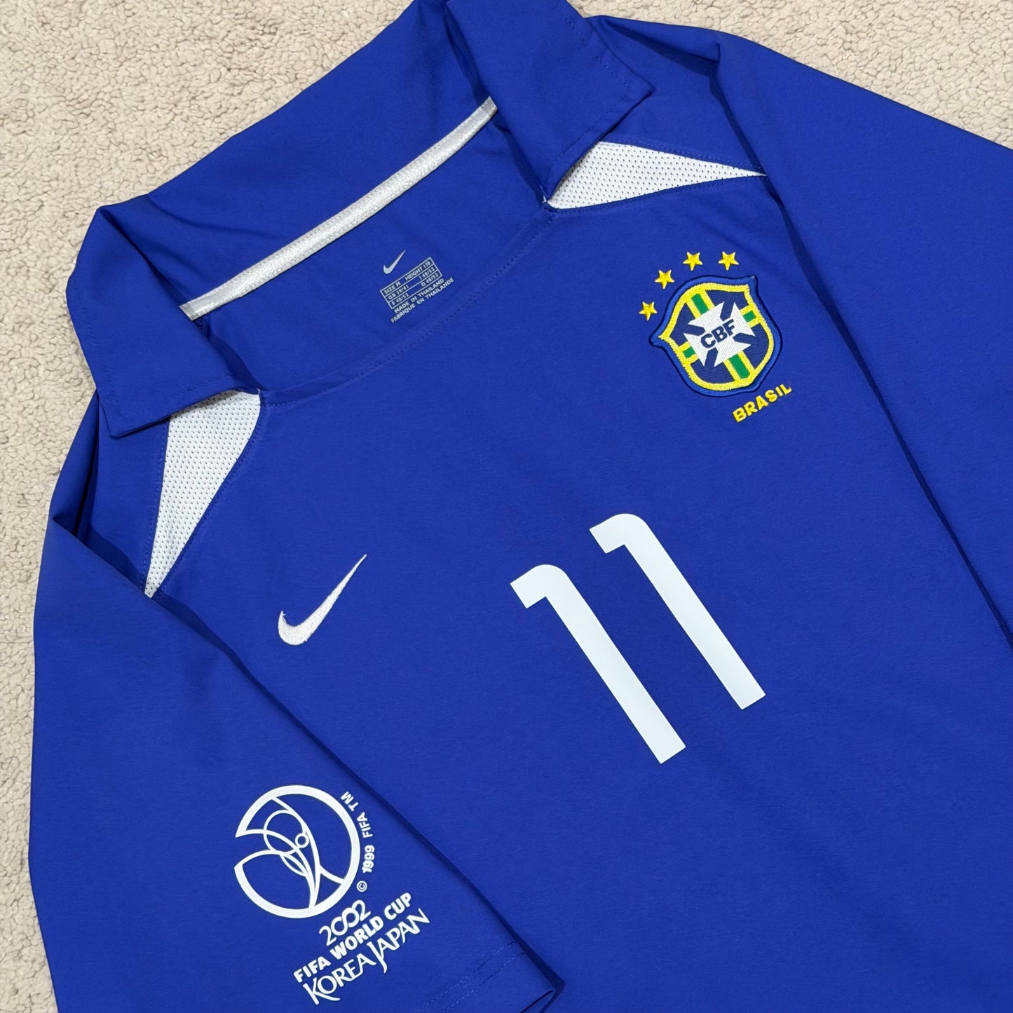 Brazil 2002 World Cup away x Ronaldinho #11 (M)