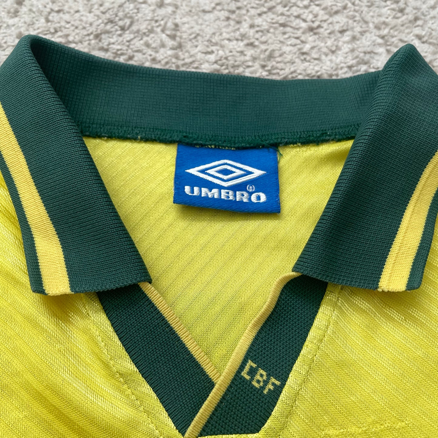 Brazil 1994 World Cup home x Ronaldo Nazario #20 (L)