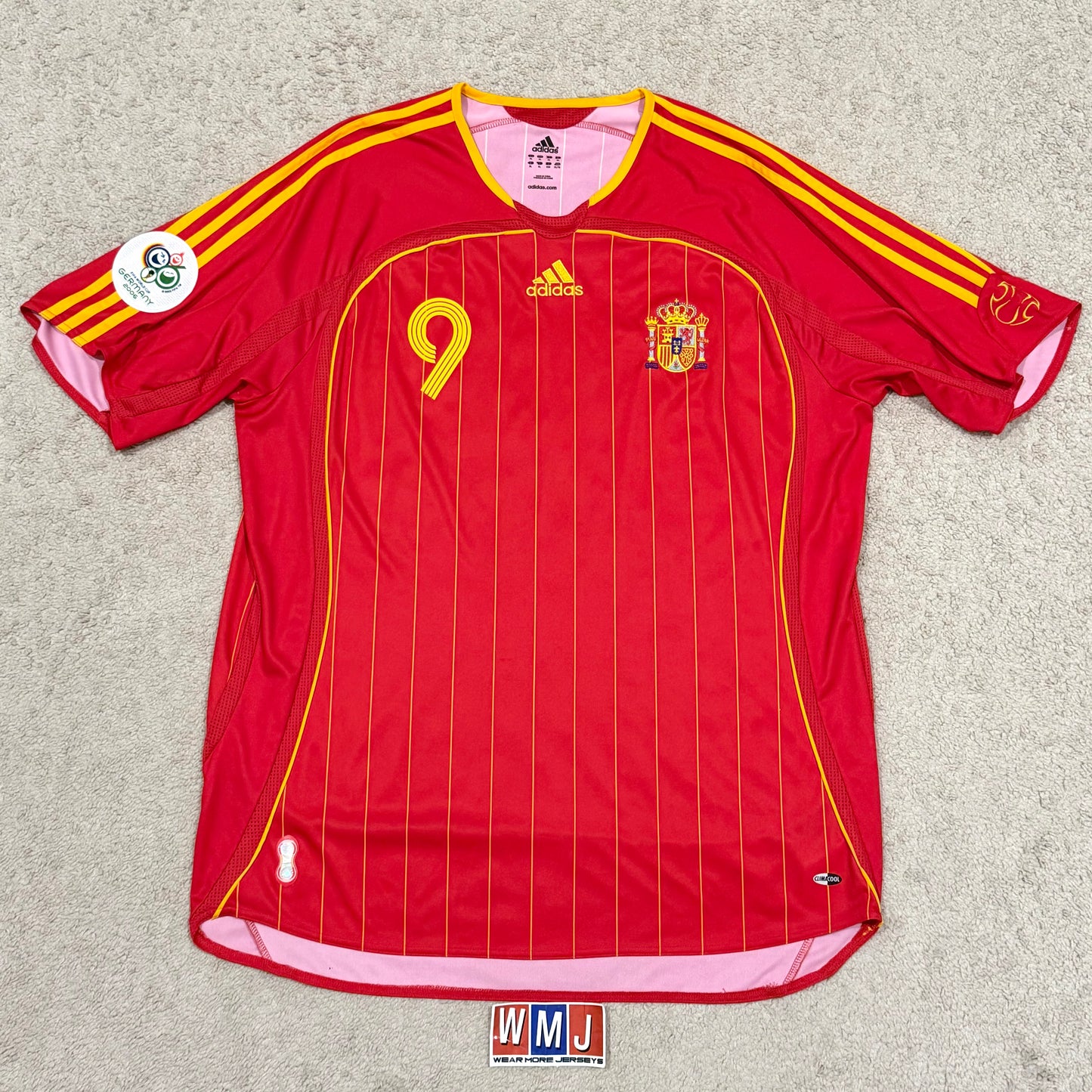 Spain 2006 World Cup home x Fernando 'El Niño' Torres #9 (XL)