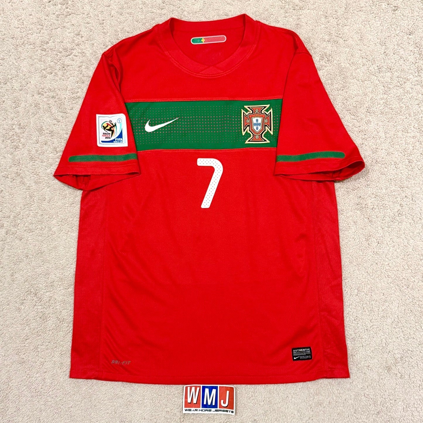Portugal 2010 World Cup home x Cristiano Ronaldo #7 (M)
