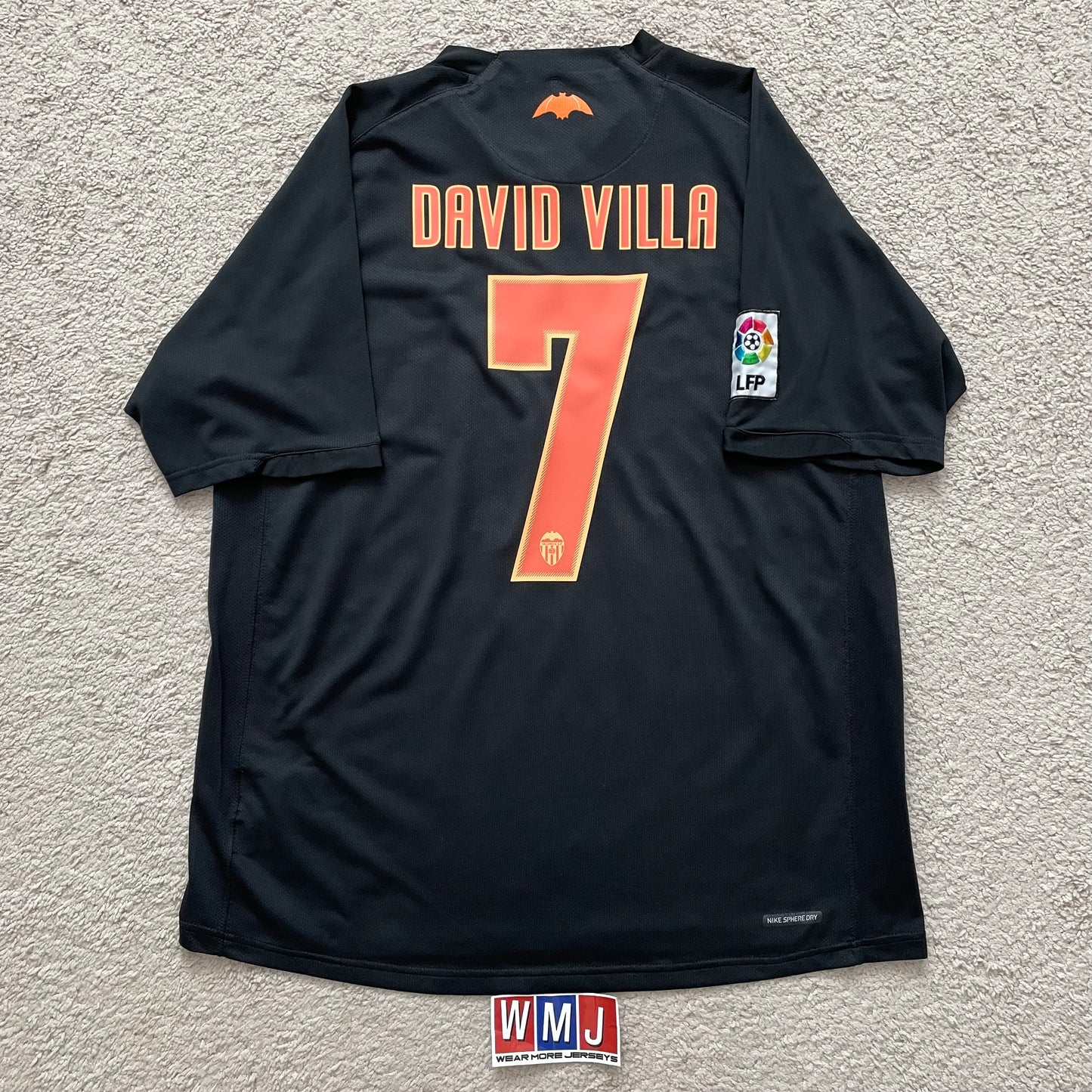 Valencia 2006/07 away x David Villa #7 (L)