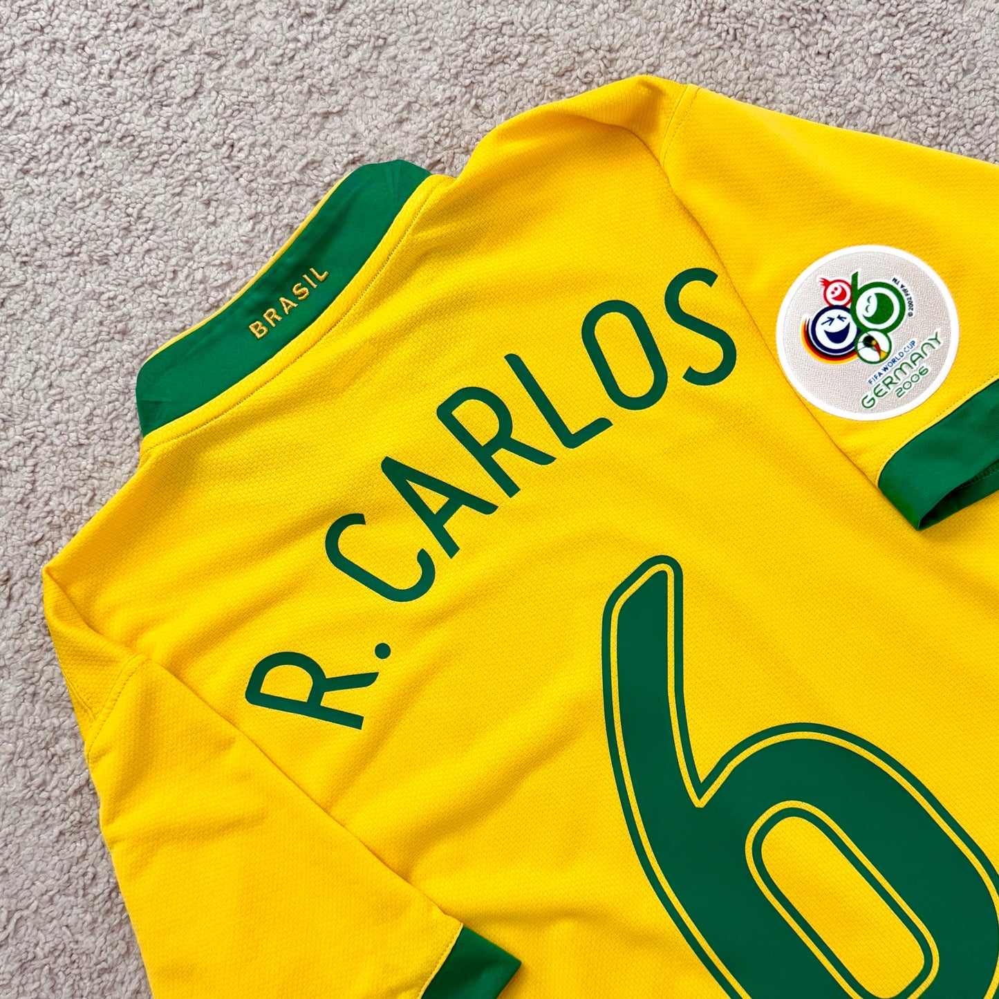 Brazil 2006 World Cup home x Roberto Carlos #6 (M)