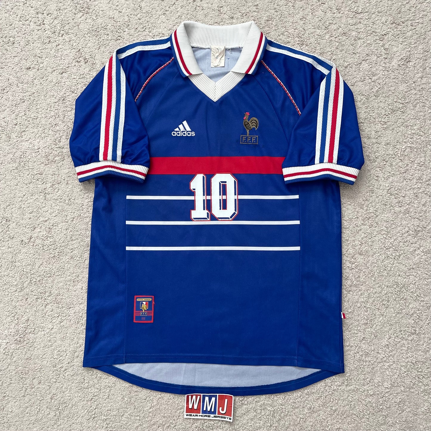 France 1998 World Cup home x Zinedine Zidane #10 (M)