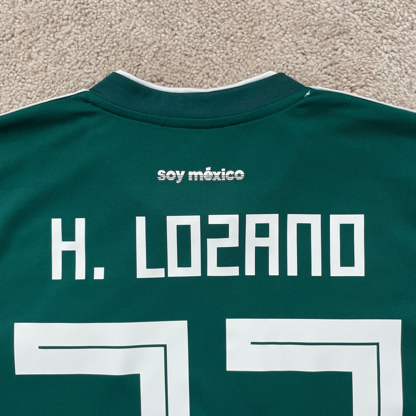 Mexico 2018 World Cup home x Chucky Lozano #22 (L)