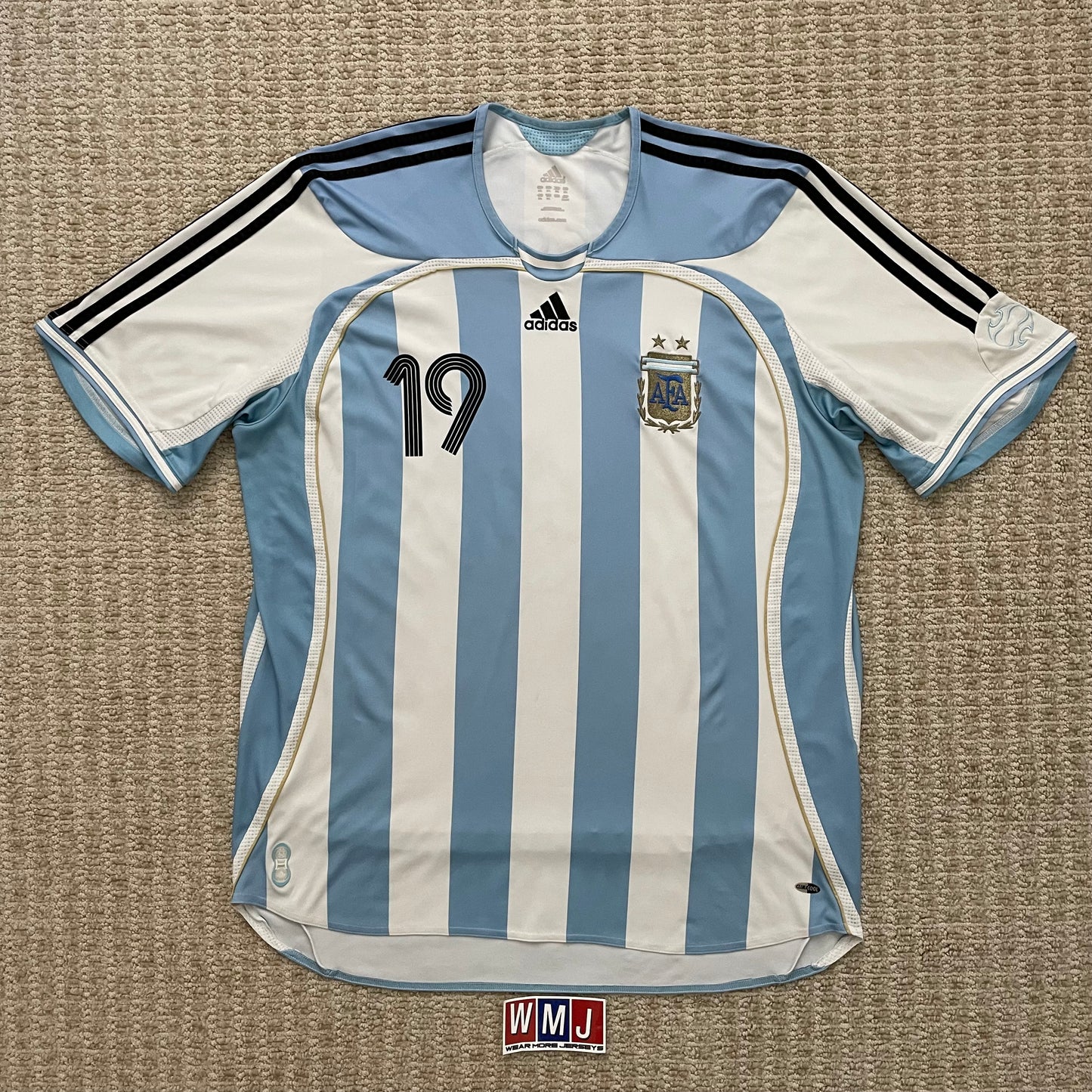 Argentina 2006 World Cup home x Messi #19 (XXL)